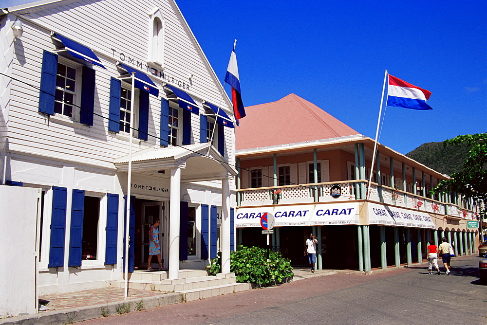 Front Street, Philipsburg, St. Maarten Island, West Indies, Caribbean, Central America