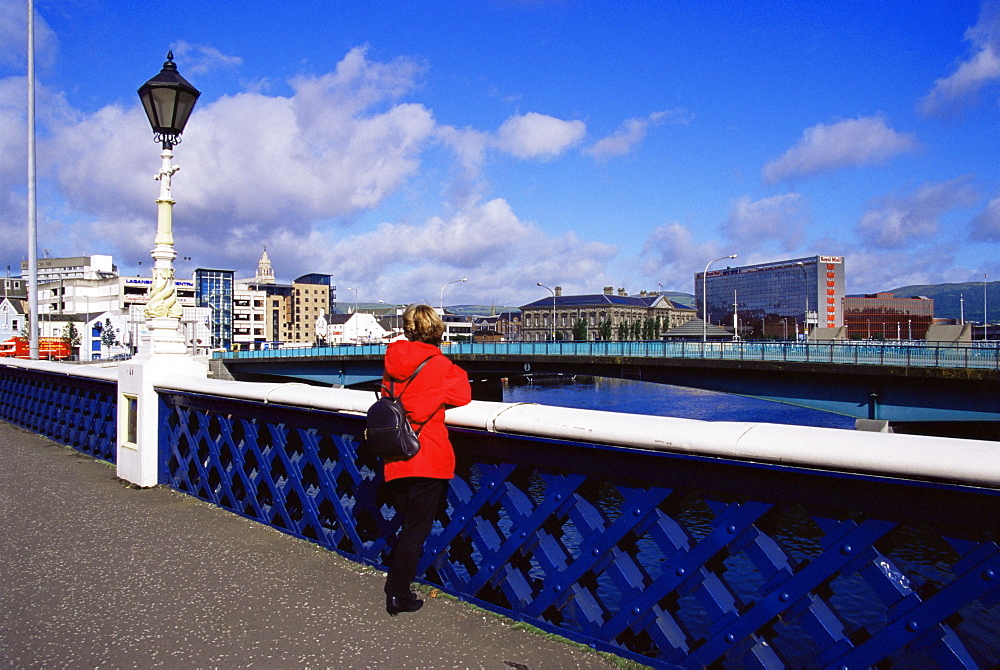 Queen's Bridge, Belfast City, Ulster, Northern Ireland, United Kingdom, Europe