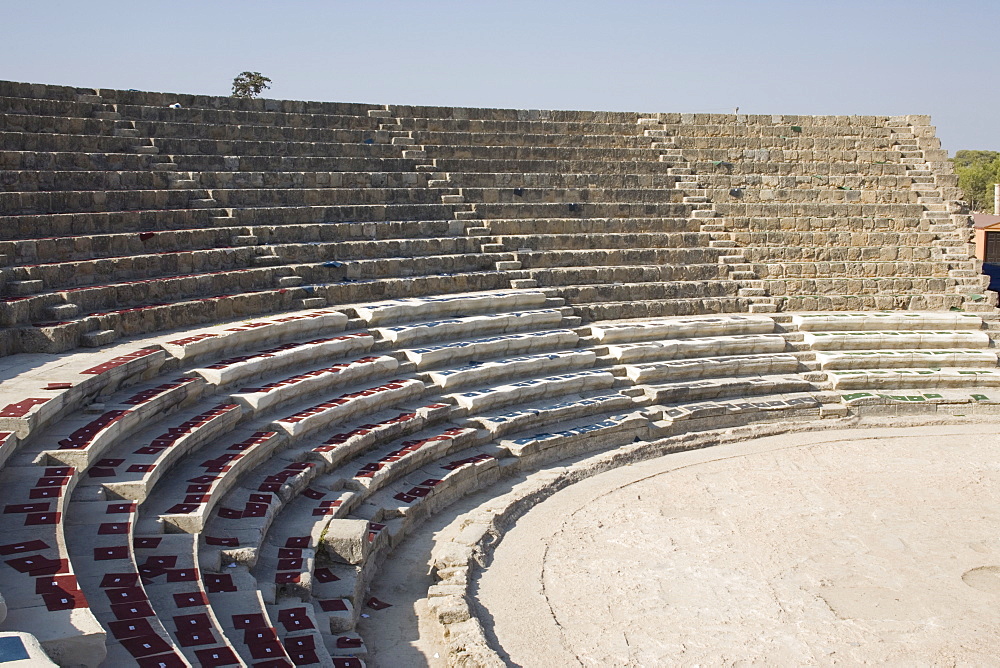 Amphitheatre, archaeological site of Salamis, Salamis, North Cyprus, Europe