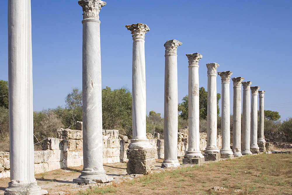 The archaeological site of Salamis, Salamis, North Cyprus, Europe