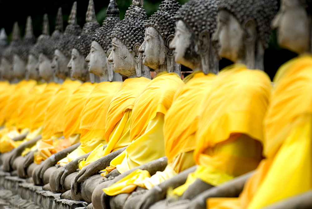 Buddha statues, Ayuthaya, Thailand, Southeast Asia, Asia