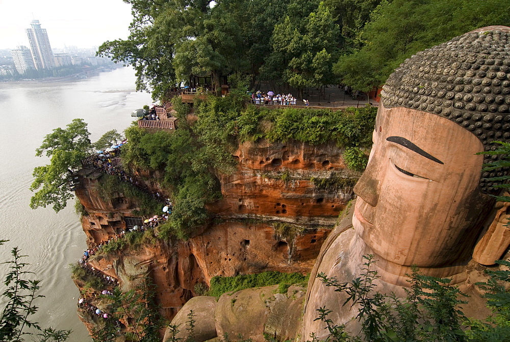 Giant Buddha, UNESCO World Heritage Site, Leshan, Sichuan, China, Asia