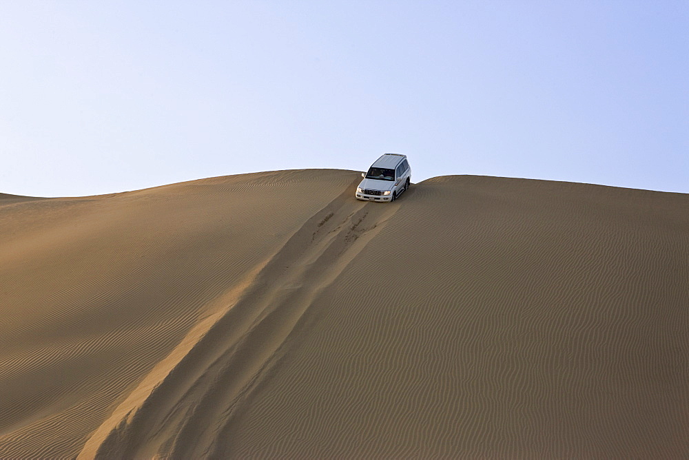 4x4 car on desert safari near Abu Dhabi, United Arab Emirates, Middle East