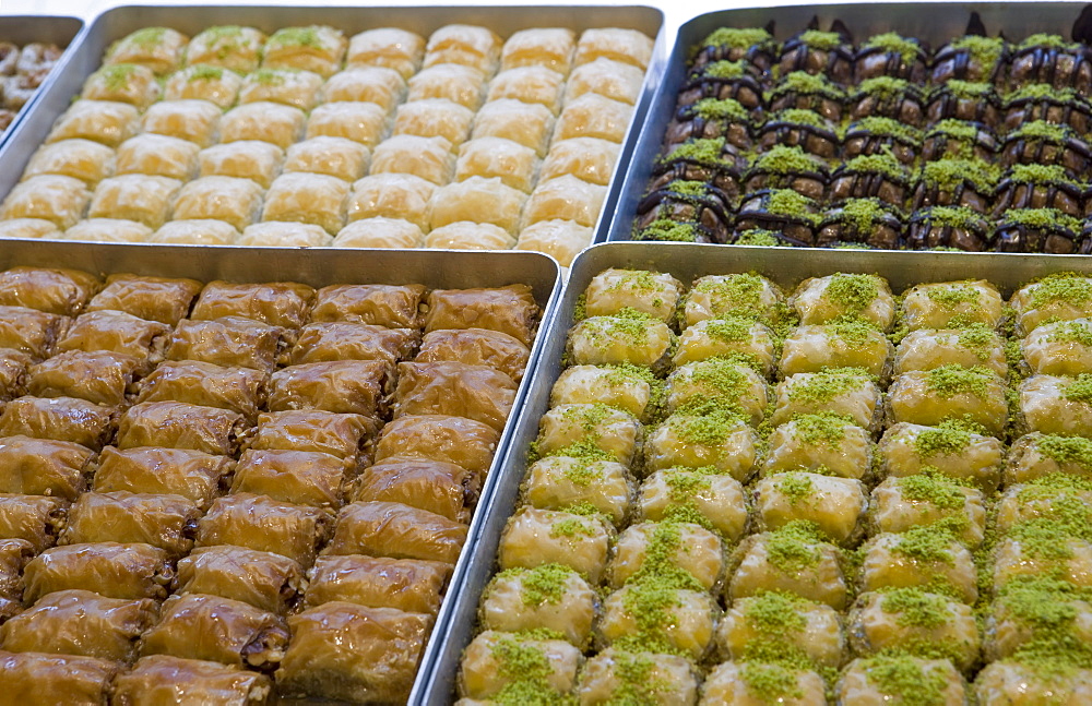 Baklava for sale, Istanbul, Turkey, Europe