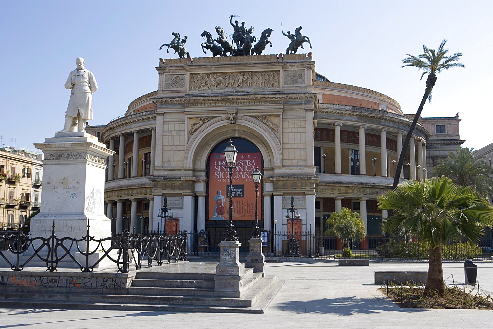 Teatro Massimo, Palermo, Sicily, Italy, Europe