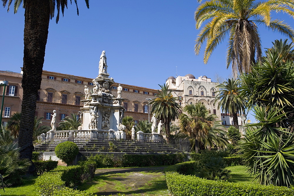 Palazzo dei Normanni, Piazza della Vittoria, Palermo, Sicily, Italy, Europe