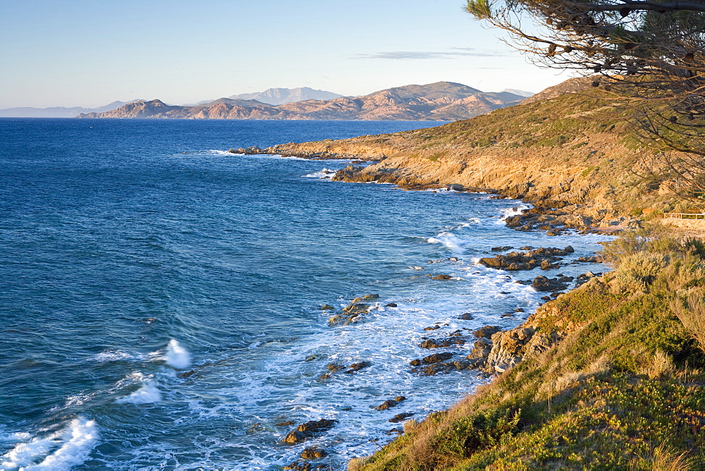 Coast near L'lle Rousse, Corsica, France, Mediterranean, Europe