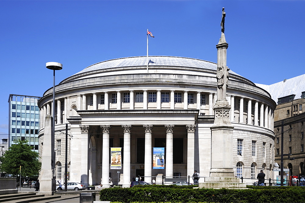 Central Library, St. Peter's Square, Manchester, England, United Kingdom, Europe