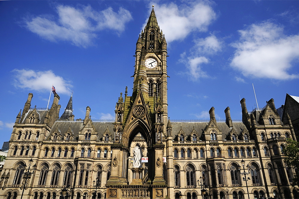 Town Hall, Albert Square, Manchester, England, United Kingdom, Europe