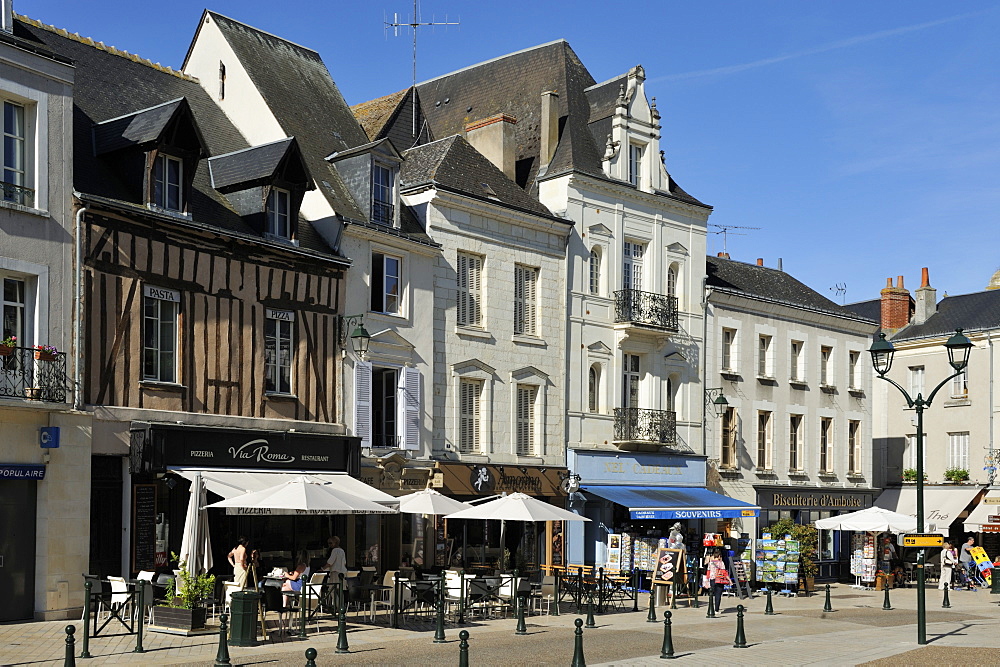 Place Michel Debre, Amboise, UNESCO World Heritage Site, Indre-et-Loire, Centre, France, Europe