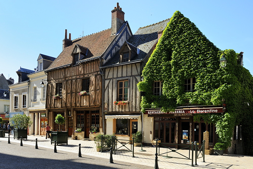 Medieval half-timbered buildings, Amboise, UNESCO World Heritage Site, Indre-et-Loire, Centre, France, Europe