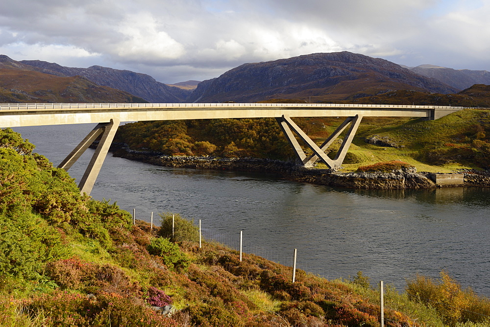 Kylesku Bridge, Kylesku, Assynt, Highlands, Scotland, United Kingdom, Europe 