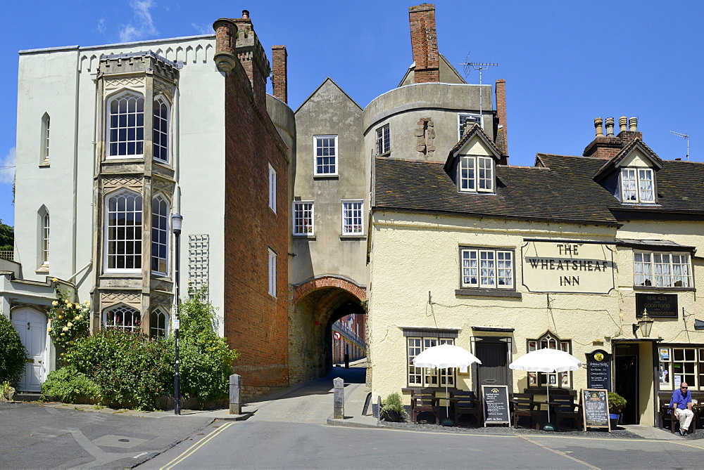 The 13th century Broad Gate, the only surviving medieval gate, Ludlow, Shropshire, England, United Kingdom. Europe