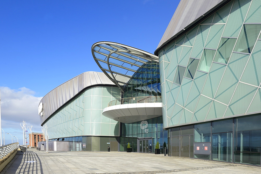 Echo Arena and BT Convention Centre, ACC Liverpool, Kings Dock, Liverpool, Merseyside, England, United Kingdom, Europe