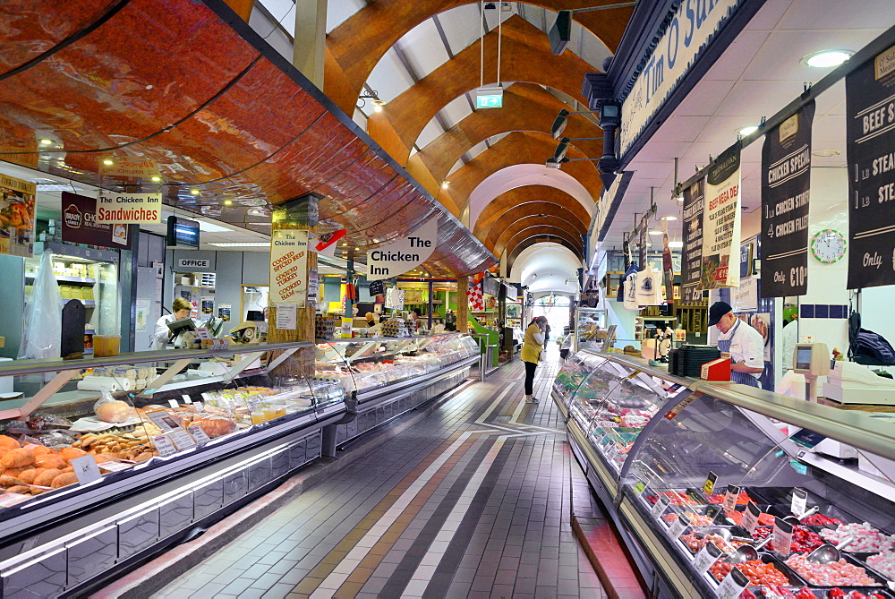 Market stalls, The English Market, Cork, County Cork, Munster, Republic of Ireland, Europe