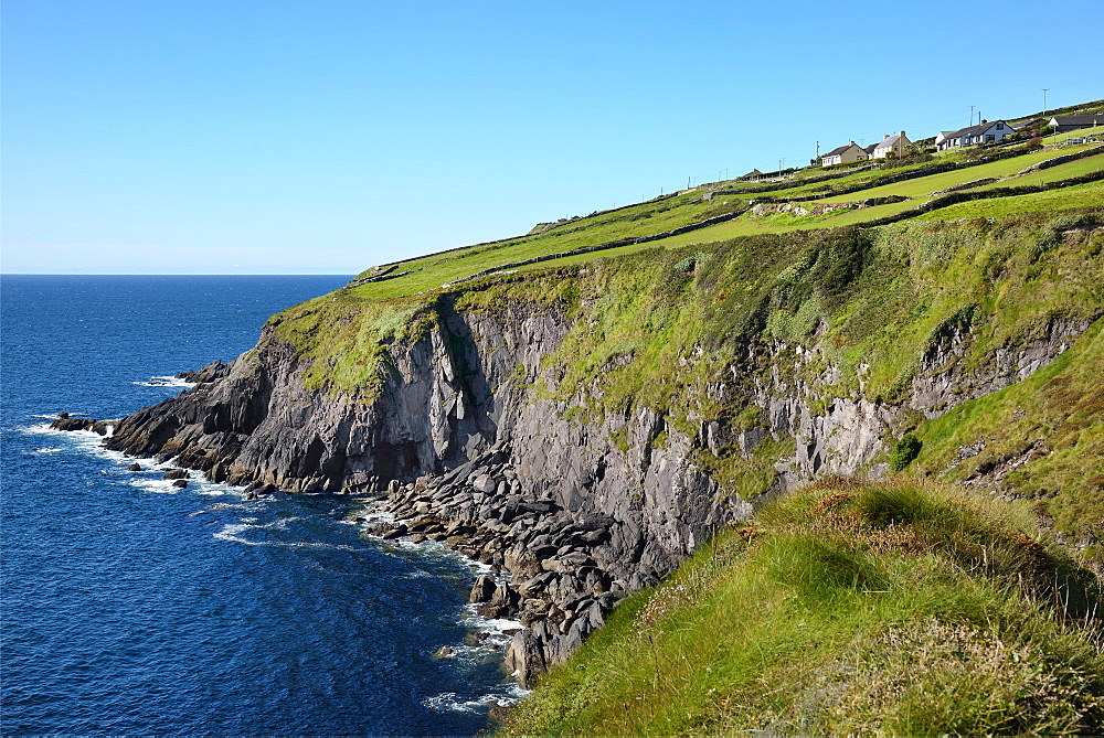 Dunbeg Promontory Fort, Slea Head Drive, Dingle Peninsula, Wild Atlantic Way, County Kerry, Munster, Republic of Ireland, Europe