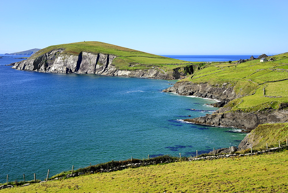 View of Slea Head, Slea Head, Dingle Peninsula, Wild Atlantic Way, County Kerry, Munster, Republic of Ireland, Europe