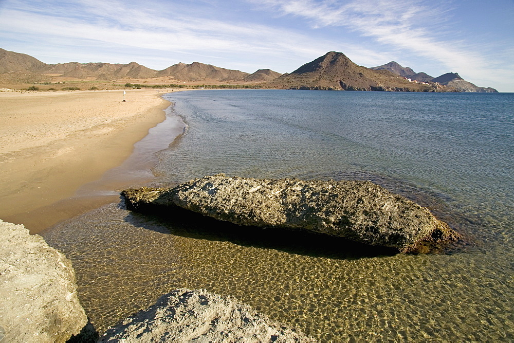 Genoveses Beach, Cabo de Gata, Almeria, Andalucia, Spain, Europe