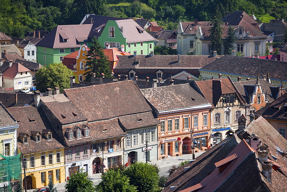 Hermann Oberth Square, UNESCO World Heritage Site, Sighisoara, Transylvania, Romania, Europe