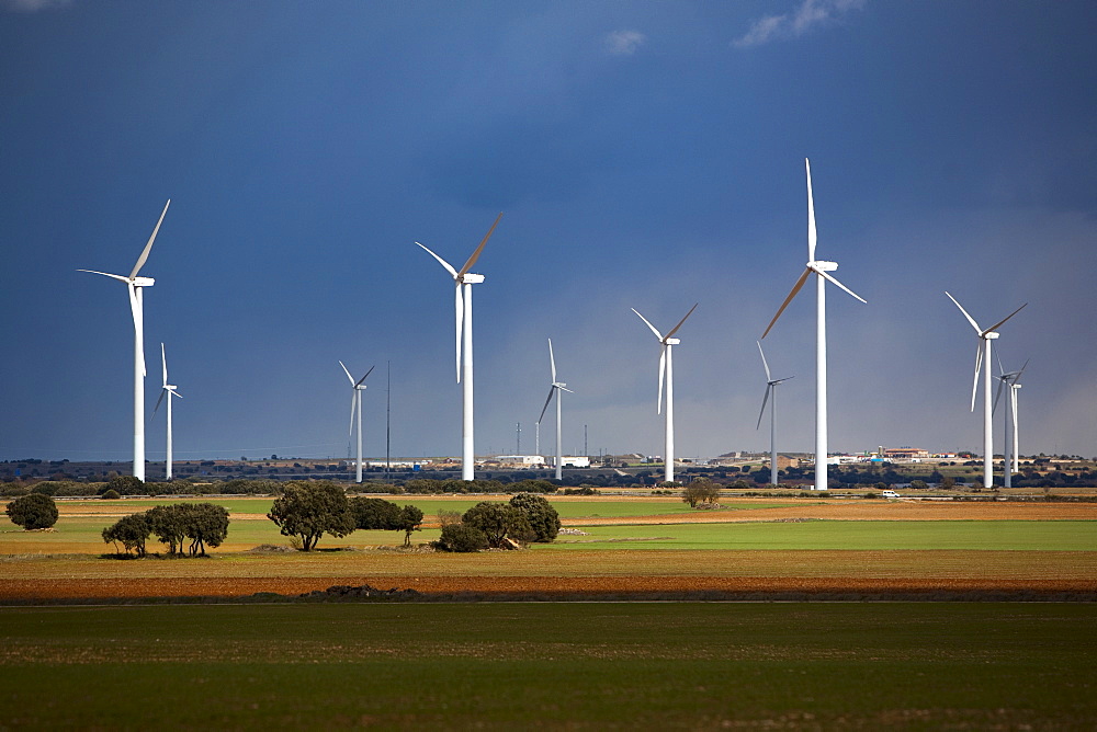 Wind turbines, Albacete, Castilla-La Mancha, Spain, Europe