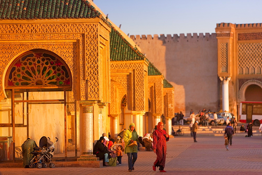 Place el Hedim, Meknes, UNESCO World Heritage Site, Morocco, North Africa, Africa