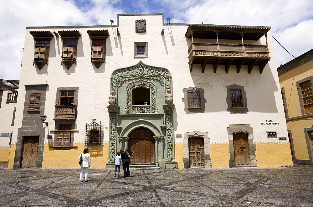 Columbus House, Pilar Nuevo Square, Vegueda, Las Palmas, Gran Canaria, Canary Islands, Spain, Europe