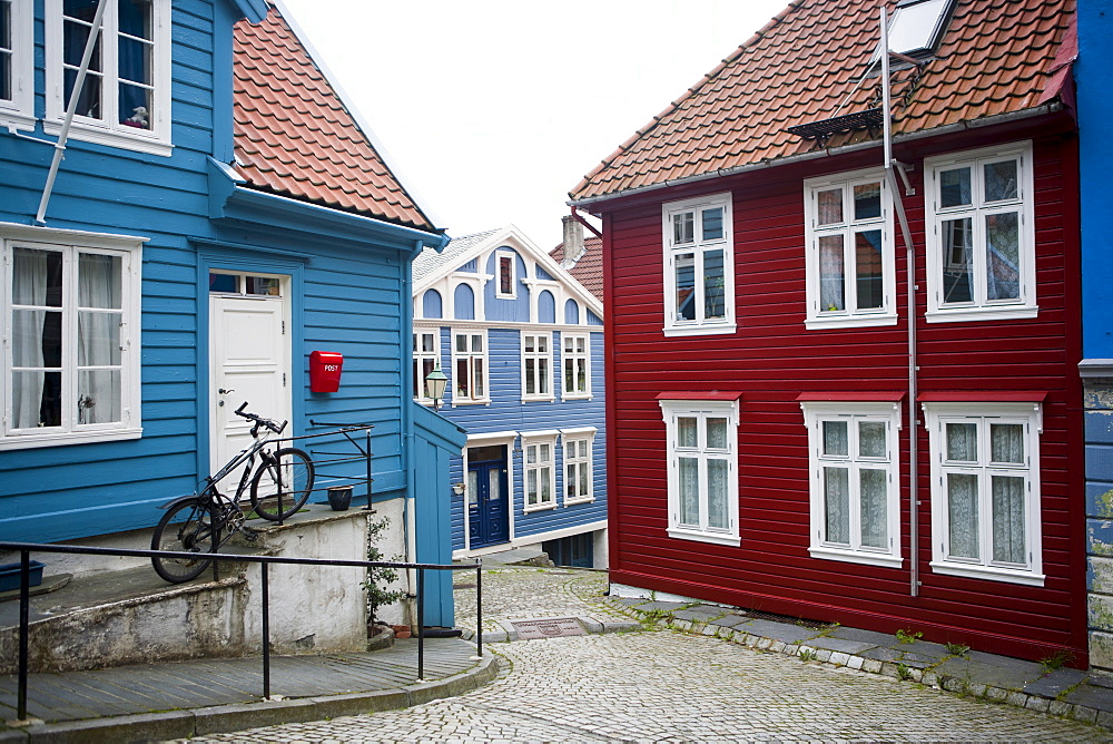 Strangehagen street, Stransidden District, Bergen, Hordaland, Norway, Scandinavia, Europe