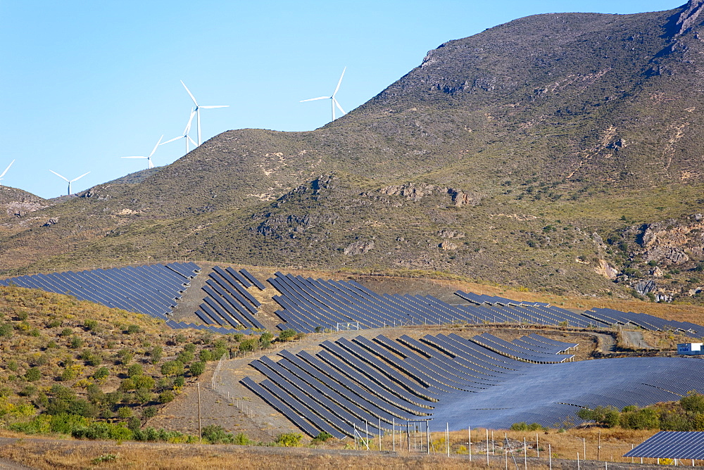 Solar plant, Lucainena de las Torres, Almeria, Andalucia, Spain, Europe