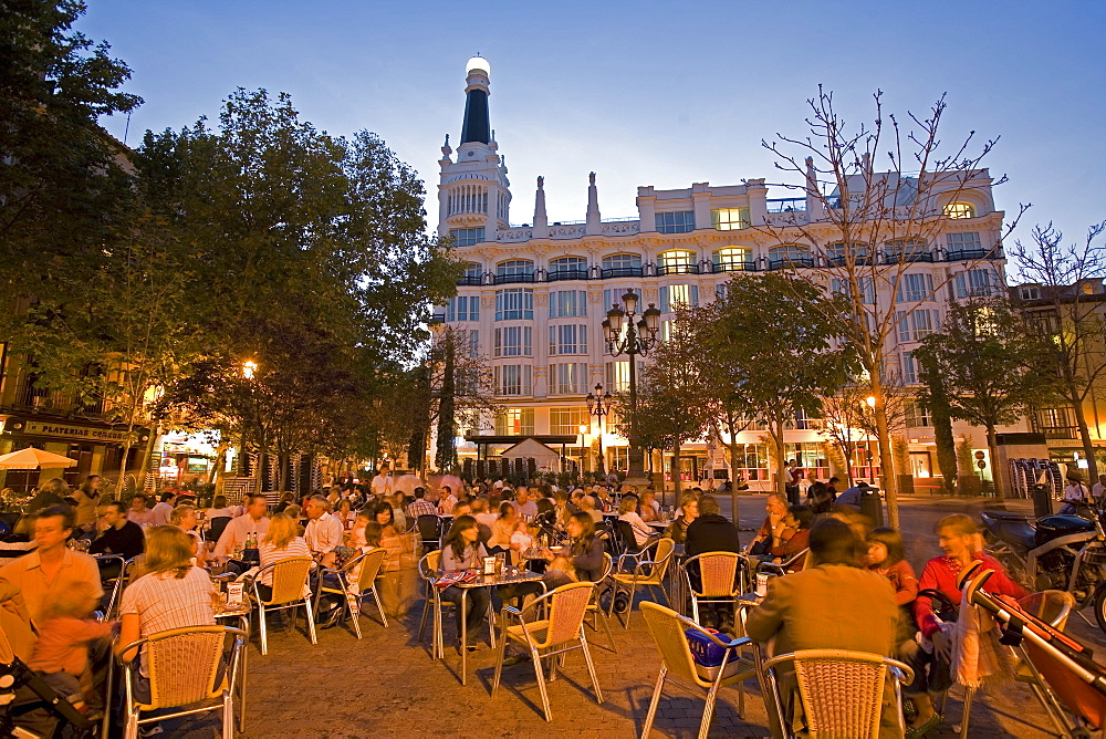 Santa Ana Square, Madrid, Spain, Europe