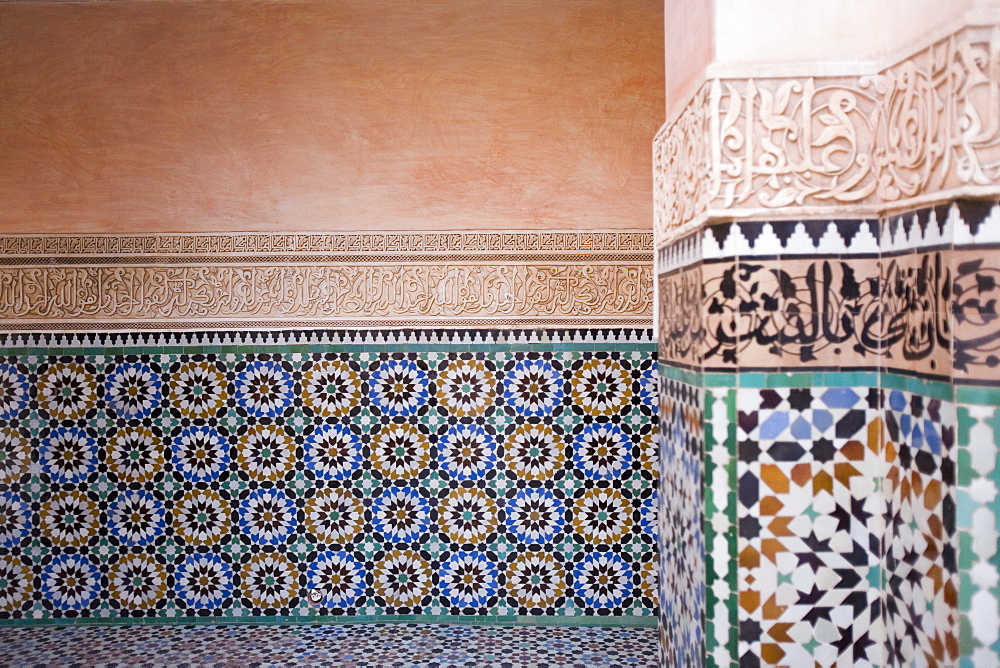 Medersa Ben Youssef, Marrakech, Morocco, North Africa, Africa