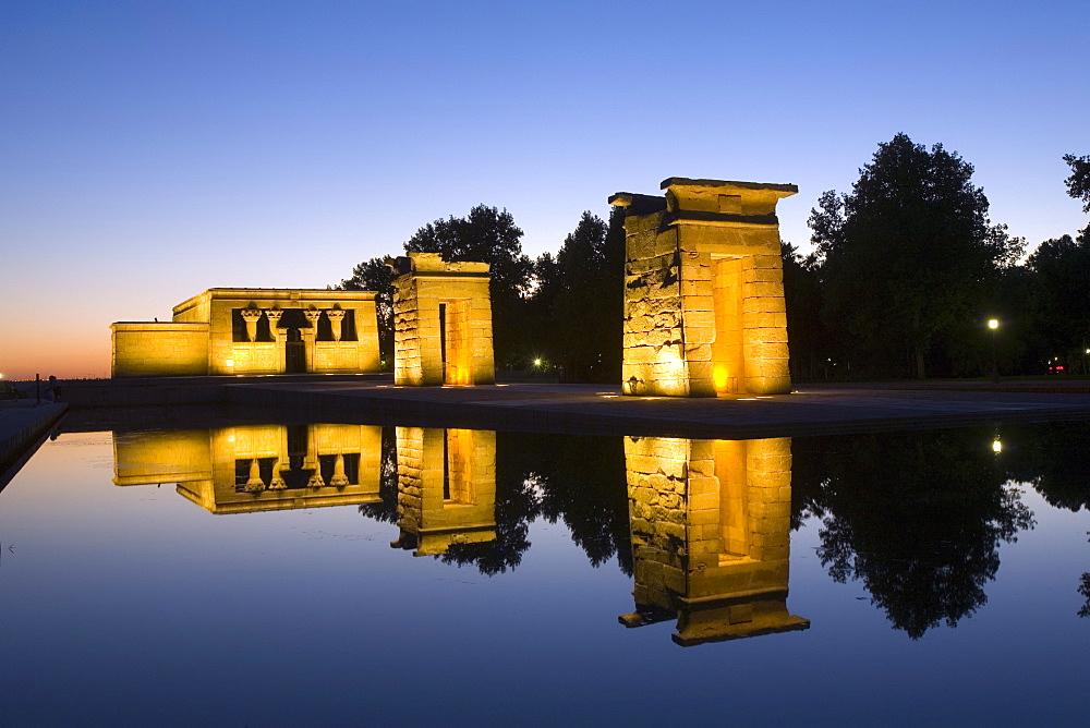 Debod temple, Madrid, Spain, Europe