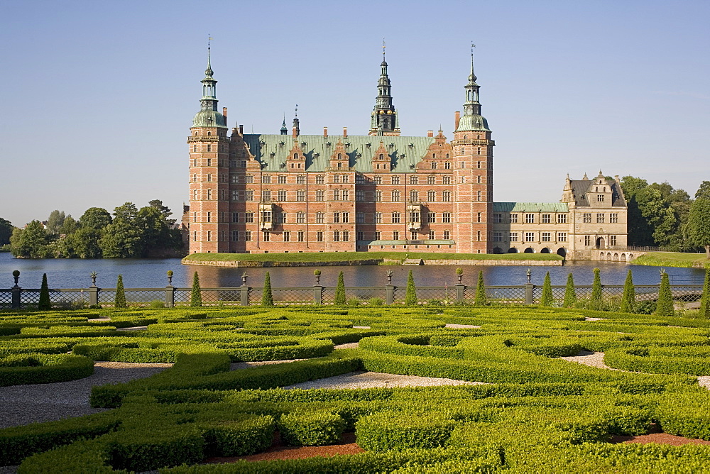 Frederiksborg castle, Hillerod, North Zealand, Denmark, Scandinavia, Europe