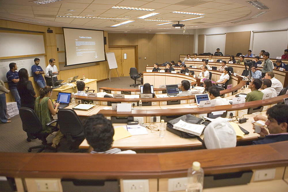 Classroom, Indian School of Business, Hi-Tech City, Hyderabad, Andhra Pradesh state, India, Asia