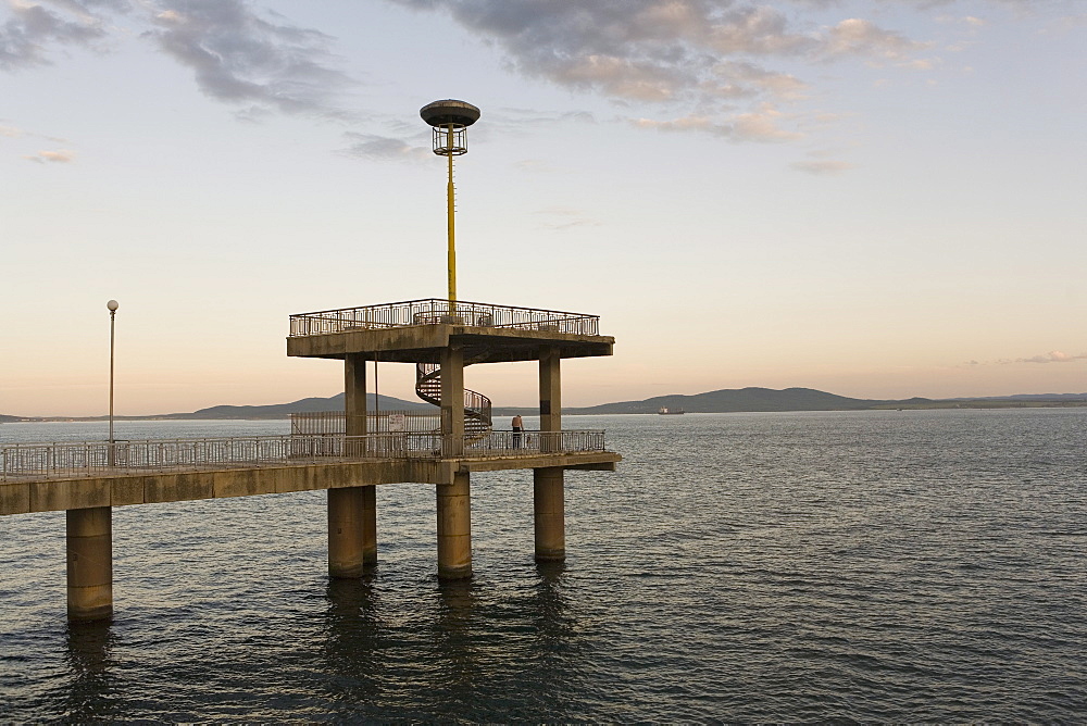 Wharf, Burgas, Black Sea coast, Bulgaria, Europe