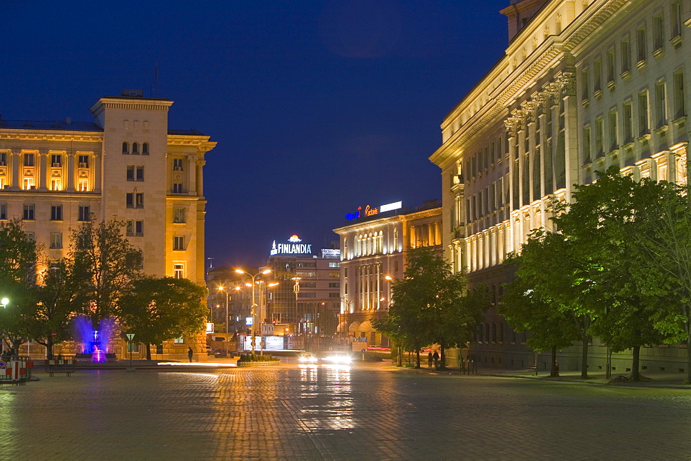 Tsar Osvoboditel Street, Sofia, Bulgaria, Europe