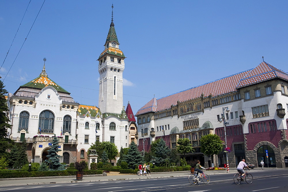 County Council Building and Culture Palace, Targu Mures, Transylvania, Romania, Europe