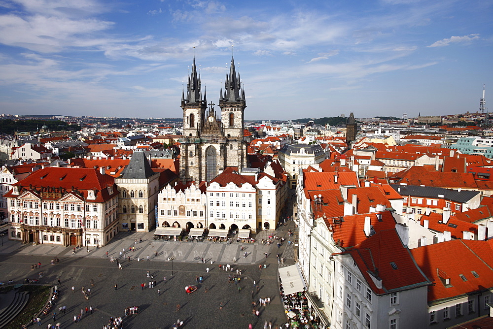 Church of Our Lady before Tyn (Tyn Church) in the Old Town (Stare Mesto), Prague, Czech Republic, Europe