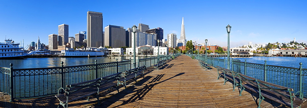 City skyline, Embarcadero, San Francisco, California, United States of America, North America