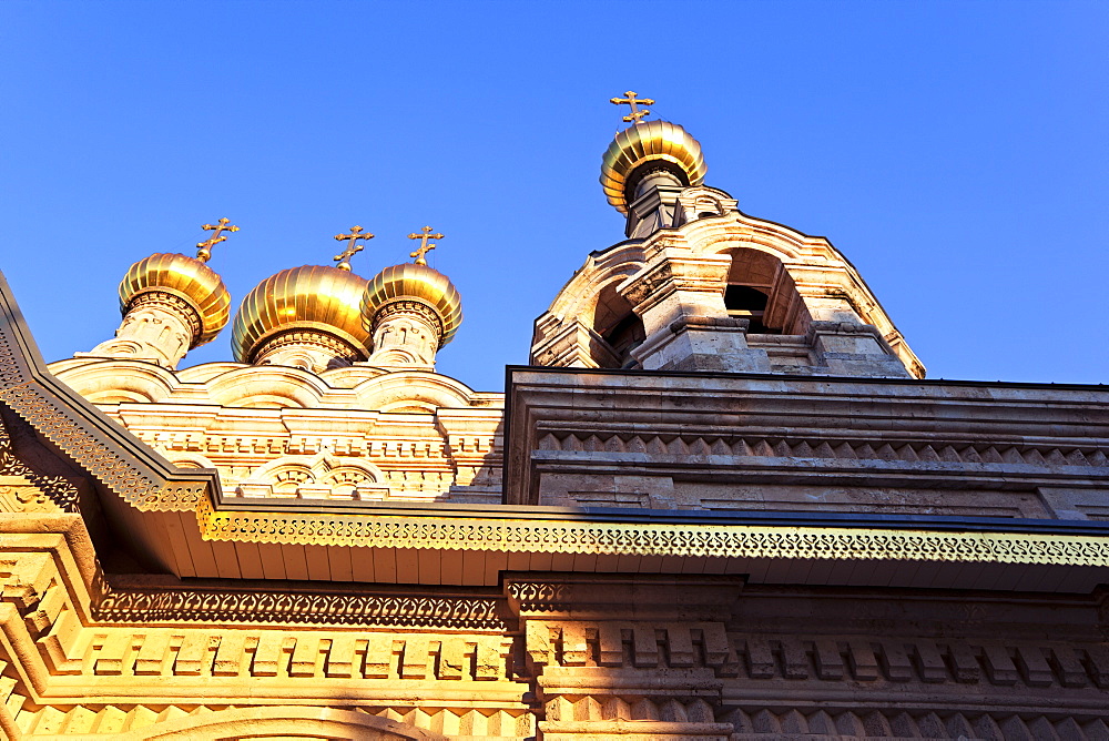 The Russian Church of Mary Magdalene on the Mount of Olives, Jerusalem, Israel, Middle East