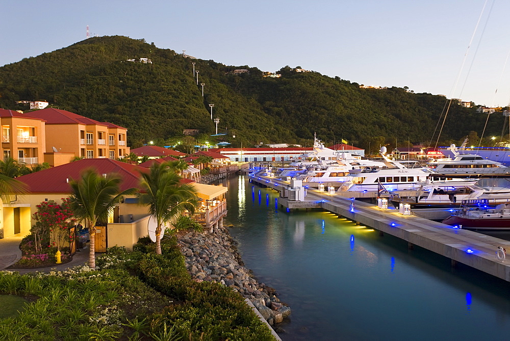 Yacht Haven Grande, the new Yacht Harbour, shopping and restaurant complex completed in 2007, St. Thomas, U.S. Virgin Islands, West Indies, Caribbean, Central America