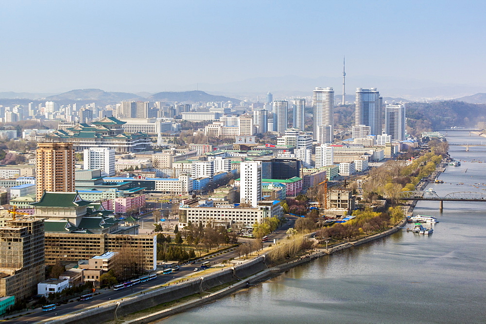 City skyline, Pyongyang, Democratic People's Republic of Korea (DPRK), North Korea, Asia