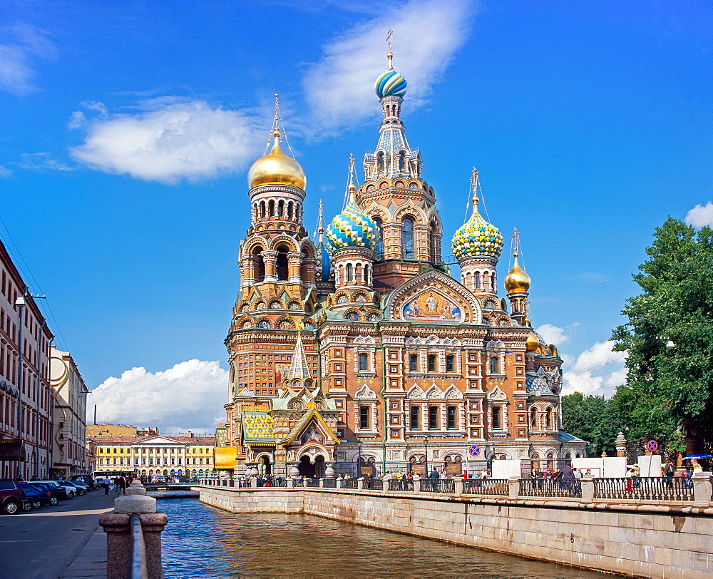 Church on Spilled Blood (Church of the Resurrection), UNESCO World Heritage Site, St. Petersburg, Russia, Europe