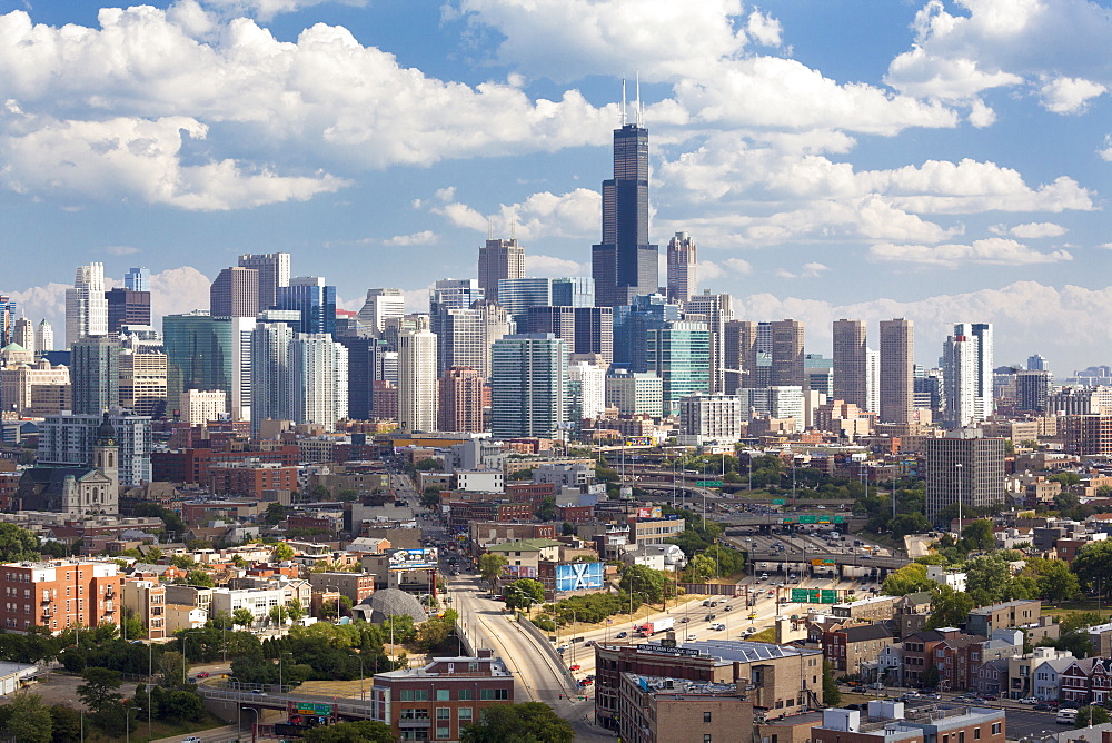 City skyline, Chicago, Illinois, United States of America, North America