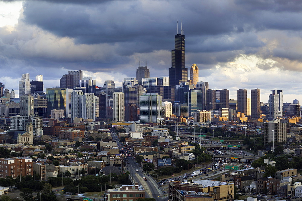 City skyline, Chicago, Illinois, United States of America, North America