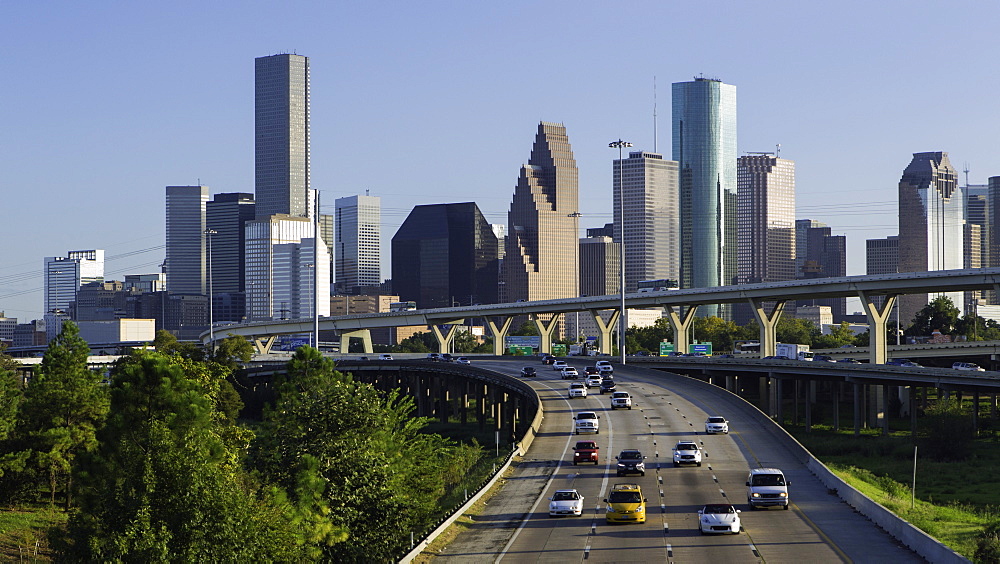 City skyline, Houston, Texas, United States of America, North America