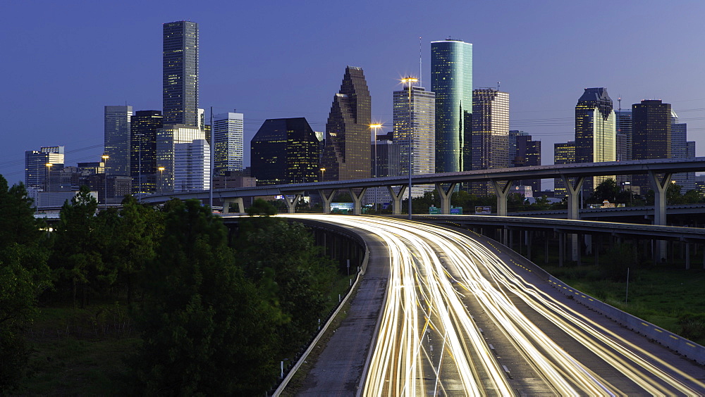 City skyline, Houston, Texas, United States of America, North America