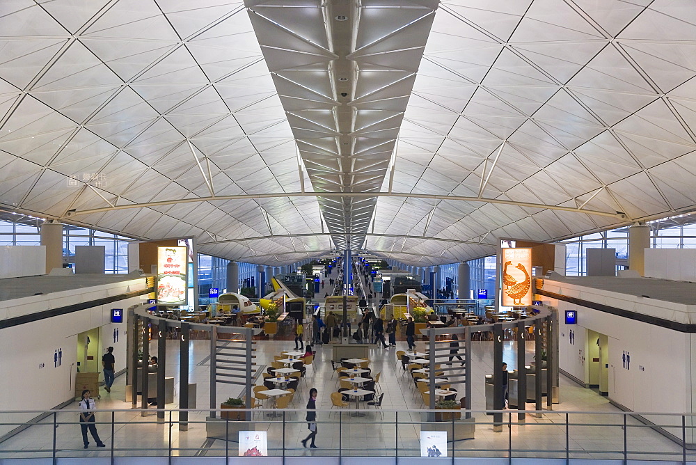 Interior view of Hong Kong International airport, Hong Kong, China, Asia