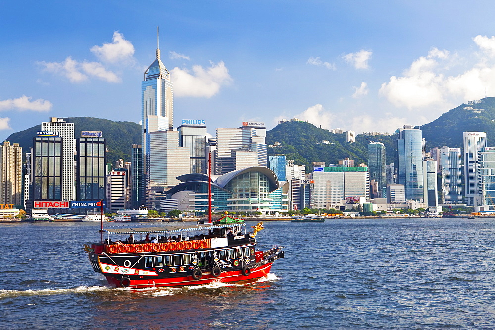 Exhibition and Convention Center, Wan Chai waterfront, Victoria Harbour, Hong Kong, China, Asia