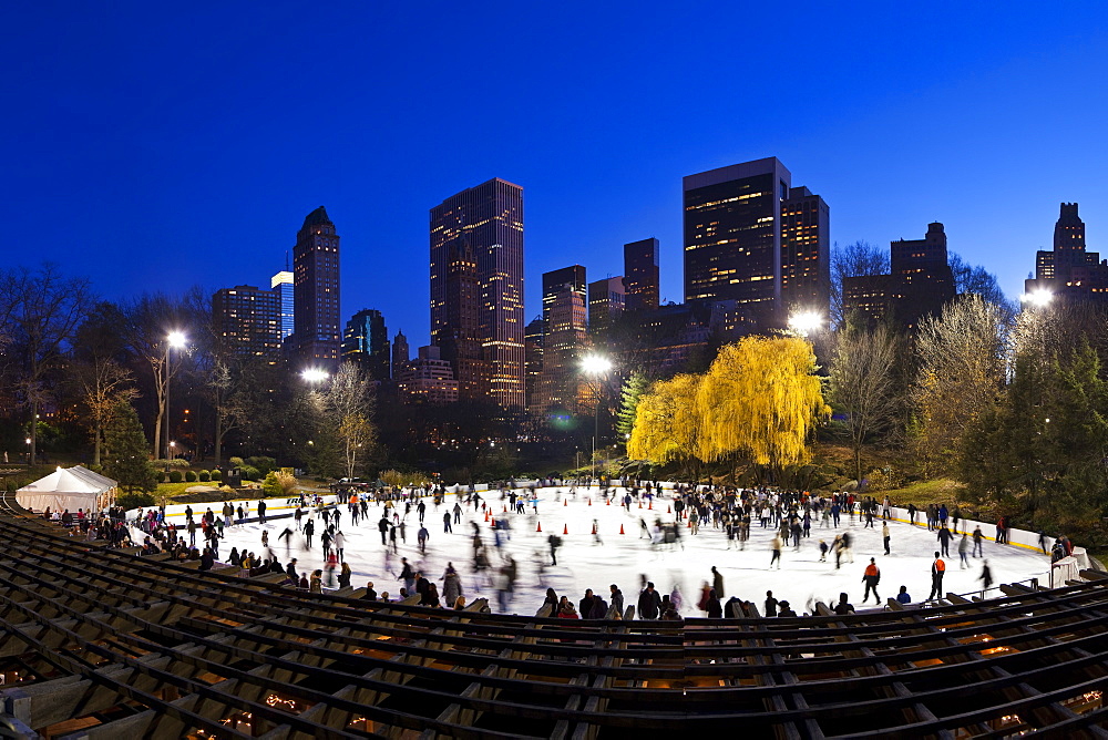 Wollman Ice rink in Central Park, Manhattan, New York City, New York, United States of America, North America