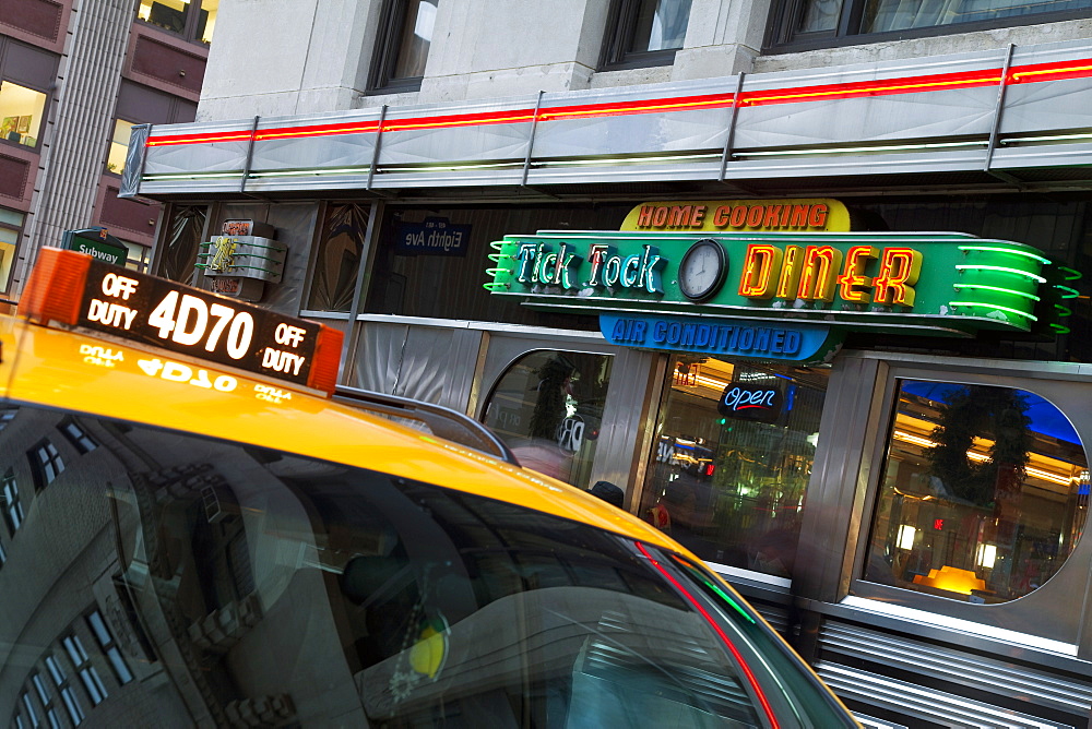 Diner in Midtown Manhattan, New York City, New York, United States of America, North America